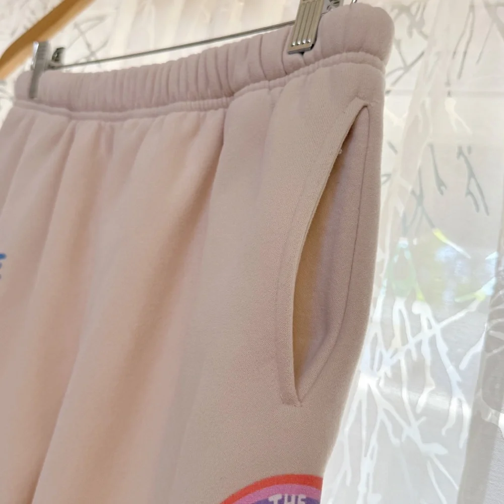 THE MAYFAIR GROUP I SCREAM COLOUR CREAM DRAWING ANGELS ALL AROUND YOU SWEATPANTS - Picture 8 of 15